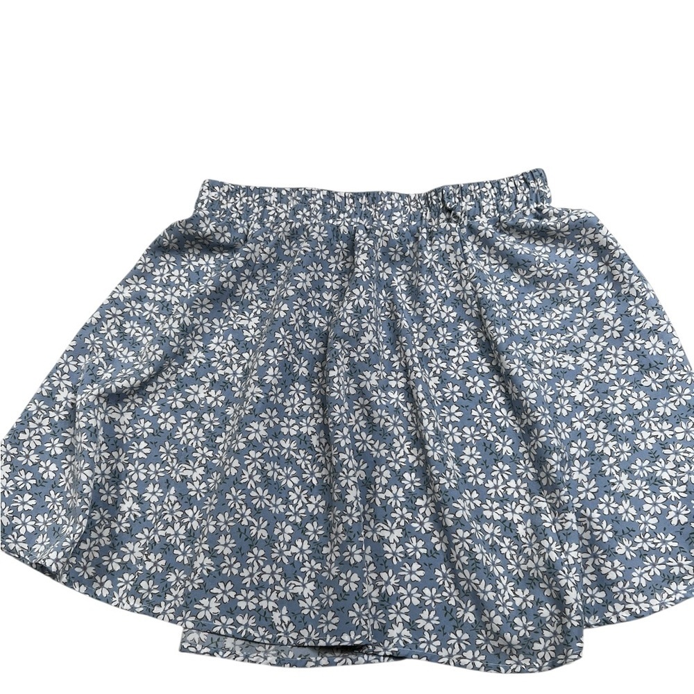 Floral Blue and White Skirt - Picture 2 of 2